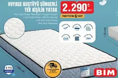 HOMEDİUS VOYAGE KUŞTÜYÜ SÜNGERLİ TEK KİŞİLİK YATAK